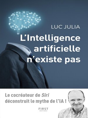 cover image of L'intelligence artificielle n'existe pas